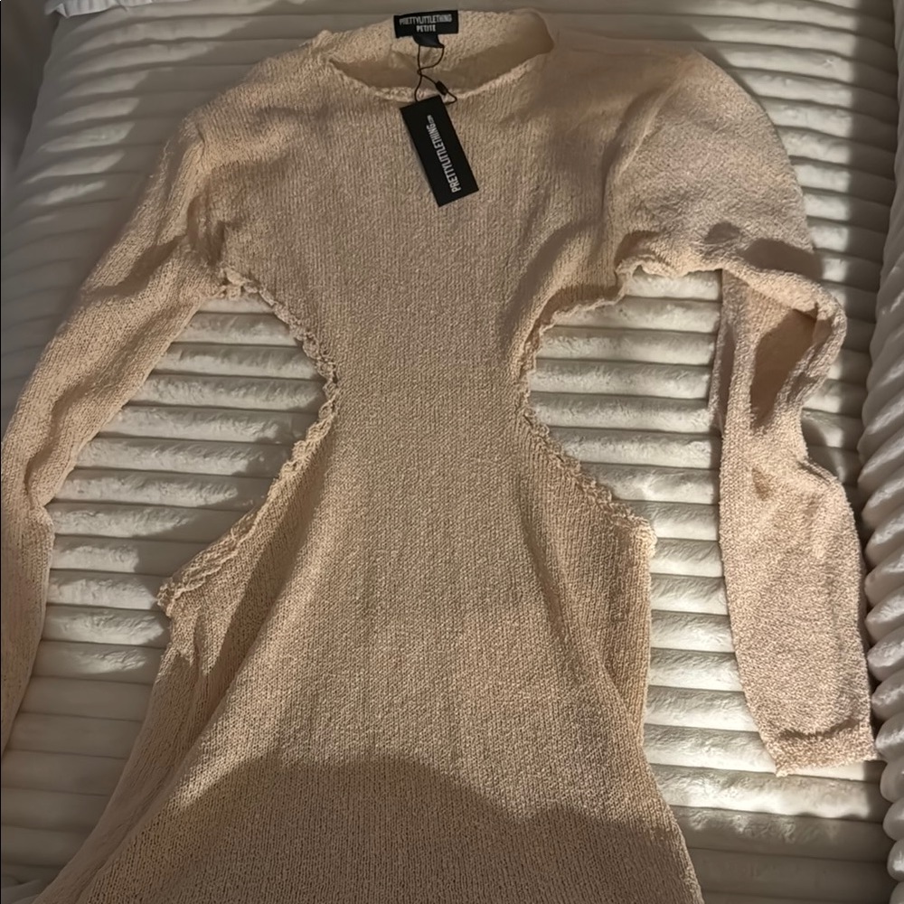 Neutral Toned Knit Dress